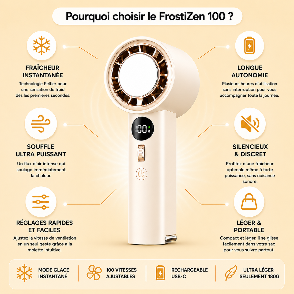 FrostiZen 100" La  fraîcheur instantanée, partout avec vous