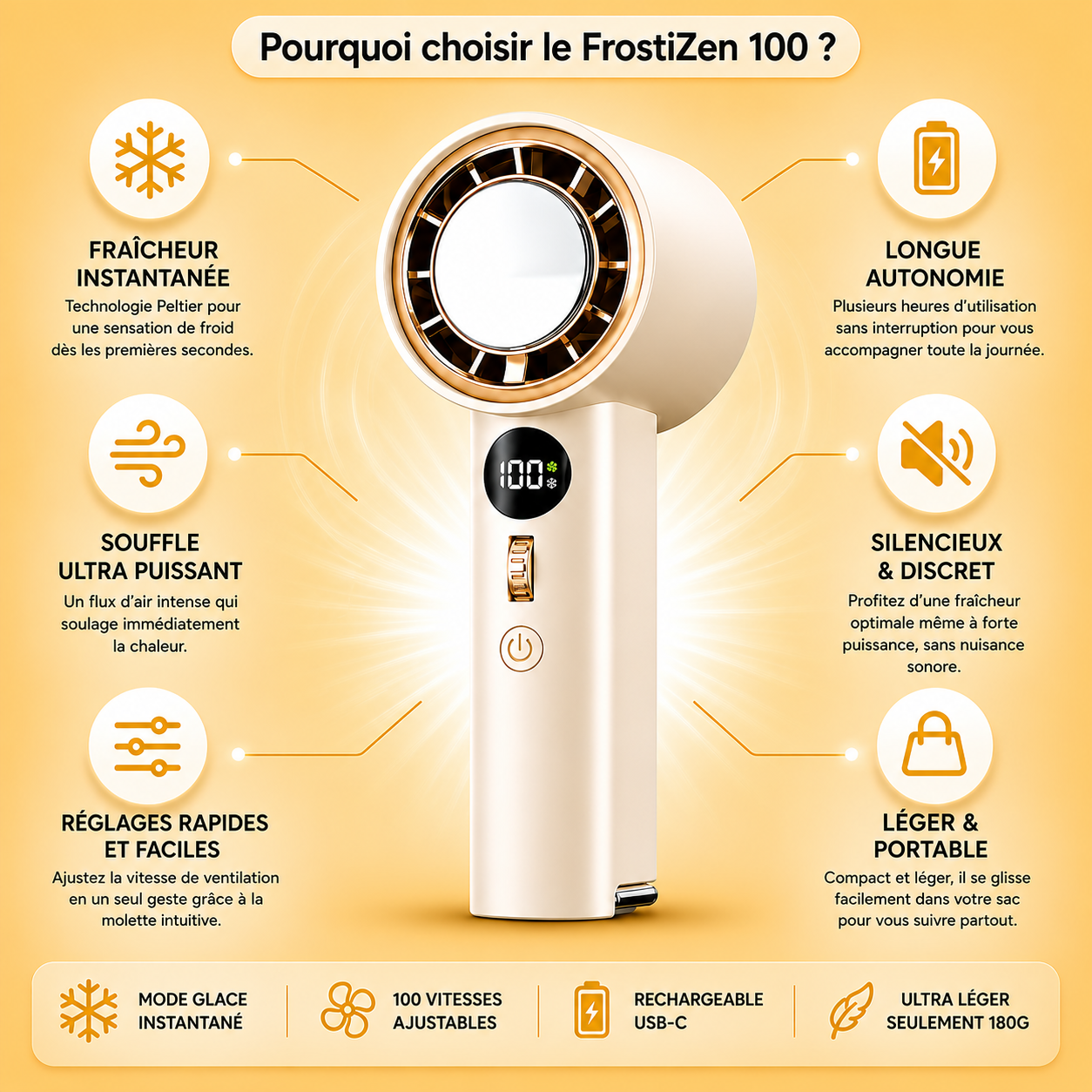 FrostiZen 100" La  fraîcheur instantanée, partout avec vous